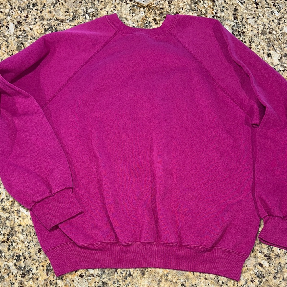 Tultex Women's Magenta Crew Neck Sweatshirt